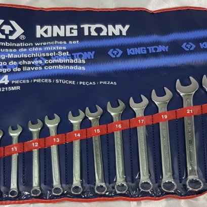 ประแจแหวนข้าง Kingtony 1215MR  14 ตัวชุด 8 - 24 mm.